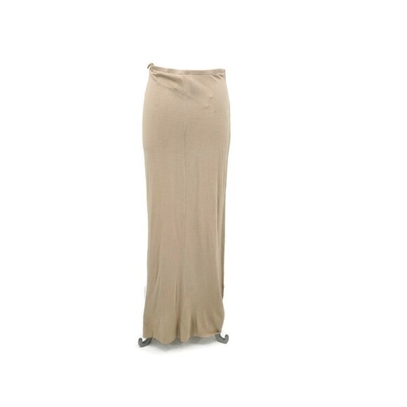 New Chan Luu Maxi Skirt Womens Small Taupe Beige Viscose Elastic Waist - Picture 3 of 5